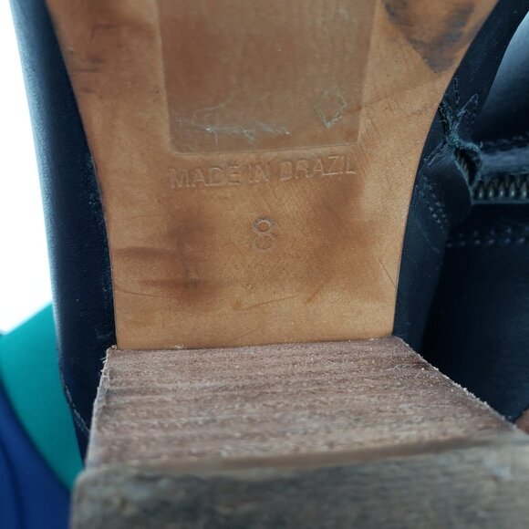 Madewell The Rosie Ankle Boots 8 Womens Booties Zip Up Black - Picture 9 of 15